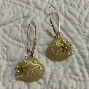 Betsey Johnson Shell Earrings